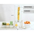 Empire 3 Gallon White Square Beverage Dispenser with Infusion Chamber